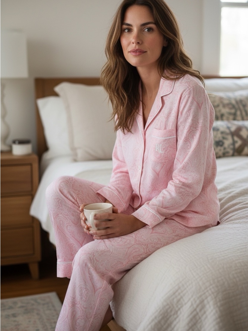 NWT Women’s XL Ralph Lauren Pink Paisley Pajama Set